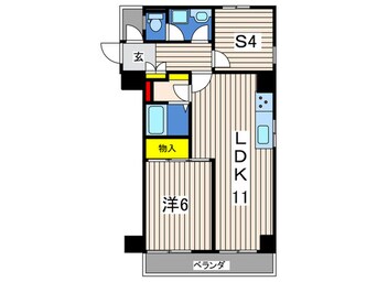 間取図 ﾗｲｵﾝｽﾞﾏﾝｼｮﾝ伊勢佐木長者町(201)