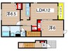 ネオ・コートⅠ 2LDKの間取り