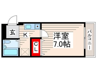 間取図 シャルマンモリタⅡＡ