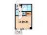 マンション川口 1Kの間取り