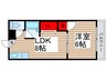 コ－ポあけぼの 1LDKの間取り