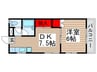 コ－ポあけぼの 1DKの間取り