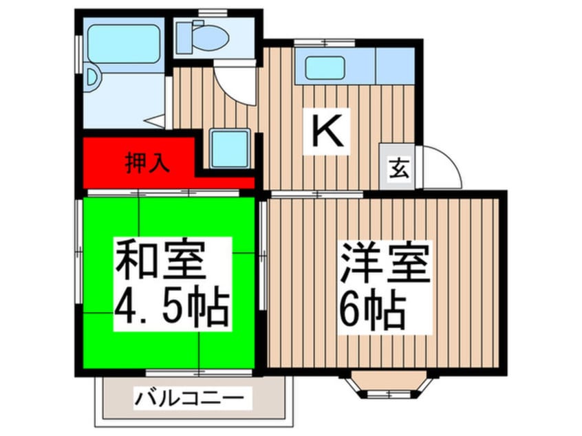 間取図 ジュネス２番館