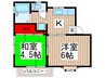ジュネス２番館 2Kの間取り