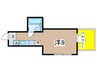 フェリ－ス国立 1Rの間取り