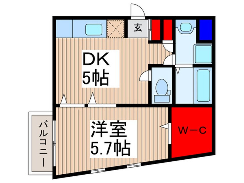 間取図 曲本パレス