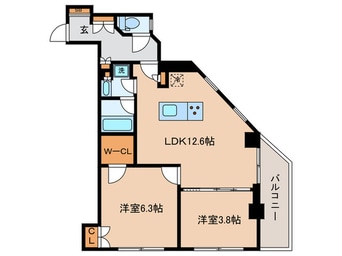 間取図 ルミーク千歳船橋