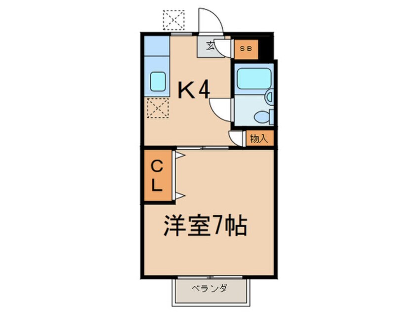 間取図 エクセレントフラッツ用賀