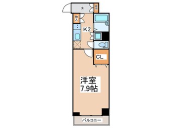 間取図 ドルチェ銀座東　弐番館（801）