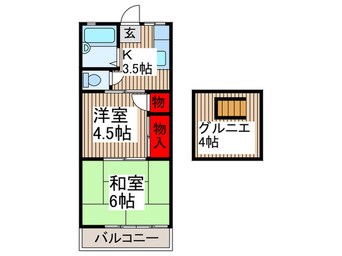 間取図 コーポヒル山口