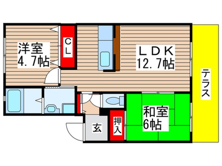 間取図 ベルデックス市川