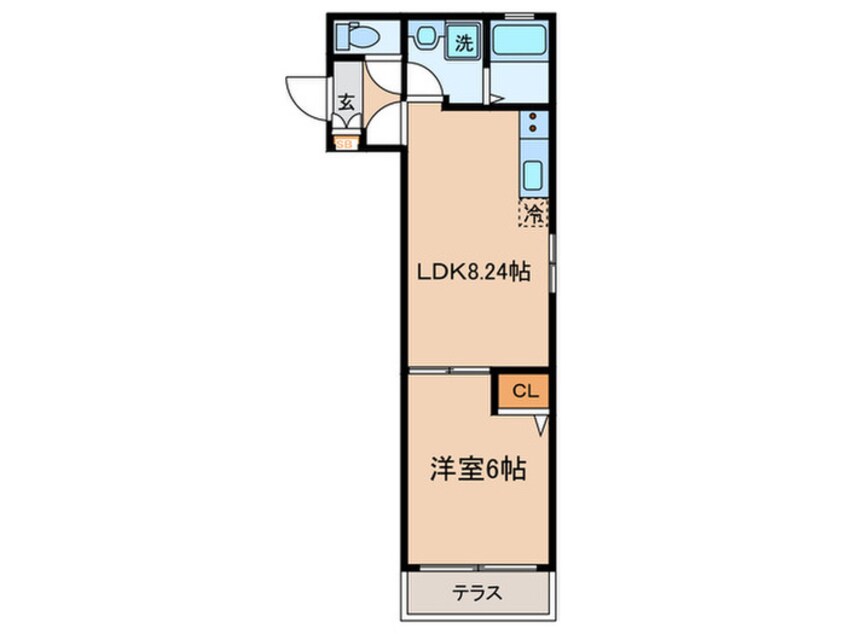 間取図 Ｖ－ｓｔｙｌｅ幡ヶ谷