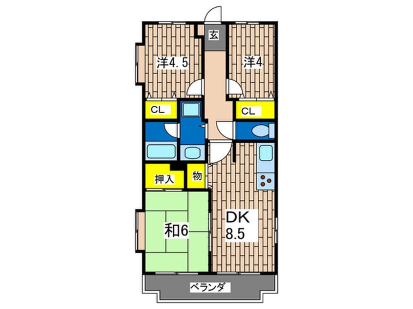 間取図 第３笠原マンション