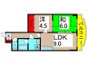 ｴﾚｶﾞﾝｽ綾瀬４ 2LDKの間取り