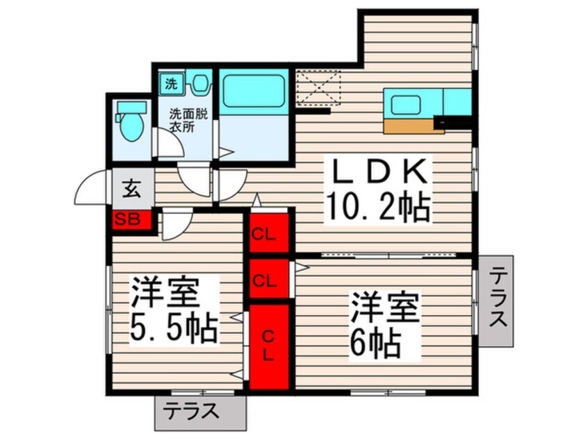 間取図 カーサニコルⅢ