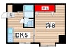 ビラ　ヤワタ 1DKの間取り