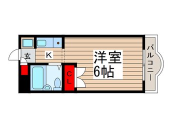 間取図 ﾓﾝｼｬﾄｰ松戸２