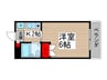 ﾓﾝｼｬﾄｰ松戸２ 1Kの間取り