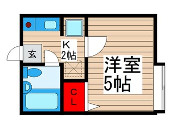 間取図 ユ－スフォ－ラム西瑞江Ｂ