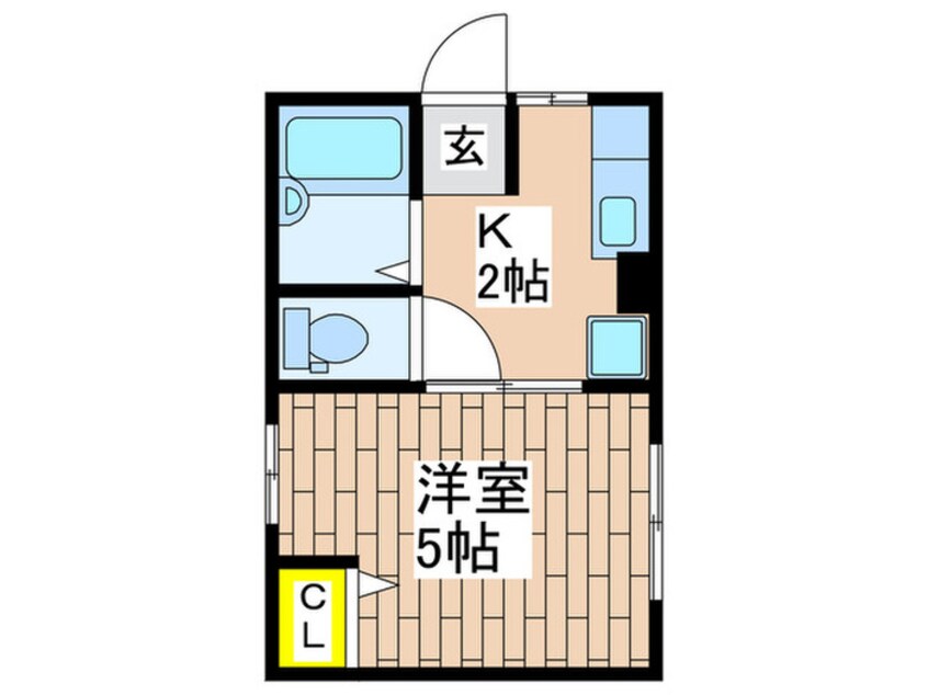 間取図 シティハイムクレストＢ