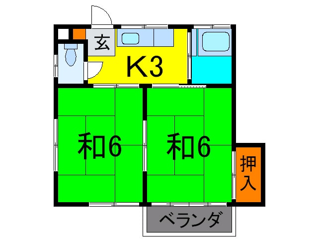 間取り図 岩崎荘