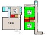 小林貸家２ 2DKの間取り