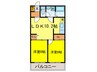 アドミラル新城 2LDKの間取り