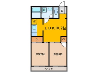 間取図 アドミラル新城