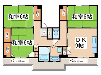 間取図 ビレッジハウス下島1号棟