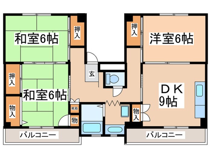 間取り図 ビレッジハウス下島1号棟