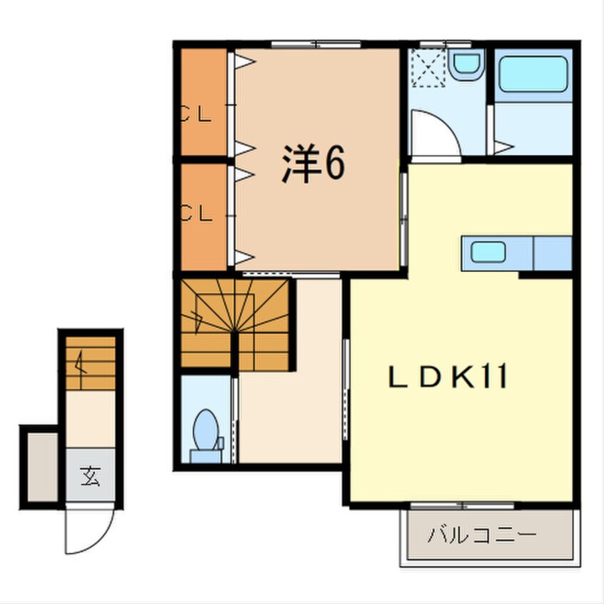 間取図 カスターニャ