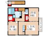 フロンティアＢ棟 2LDKの間取り