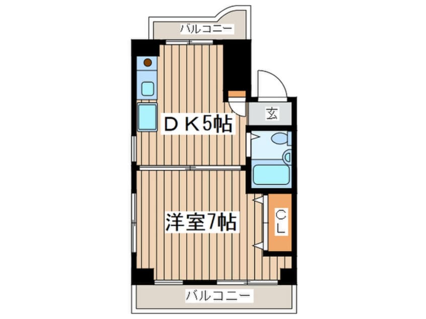 間取図 コンフォ－ム浜竹