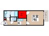 Casa　de Moca 1Kの間取り