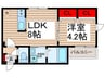 Casa　de Moca 1LDKの間取り