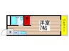 リベルテ－ル東雲 1Rの間取り