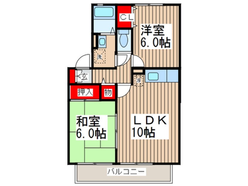 間取図 ボヌール北方