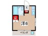 日ビルハウス 1Rの間取り