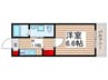 Ｌａ ｖｉｔａ竹ノ塚 1Kの間取り