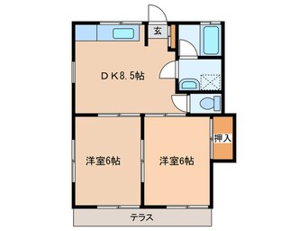 間取図 氷川台コ－ポ