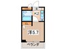 シャルム白楽 1Kの間取り