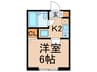 ローズマンション 1Kの間取り