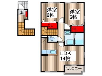 間取図 サンパティ－クアビテⅠ