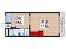 グリ－ンハイツ元山 1DKの間取り