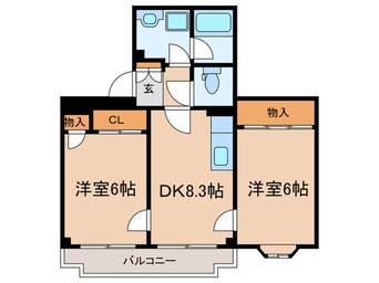 間取図 ジェントリービル高島平