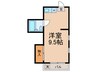 パールハイム 1Rの間取り