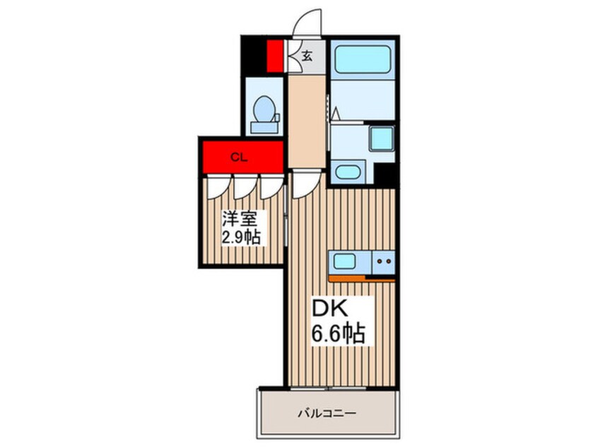 間取図 クレア美園