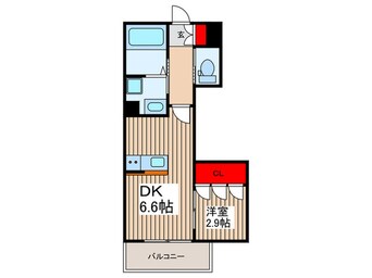 間取図 クレア美園