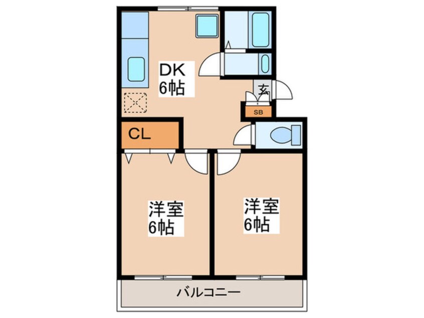 間取図 関根ｺｰﾎﾟ