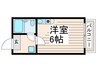 コーポエトランゼ 1Rの間取り